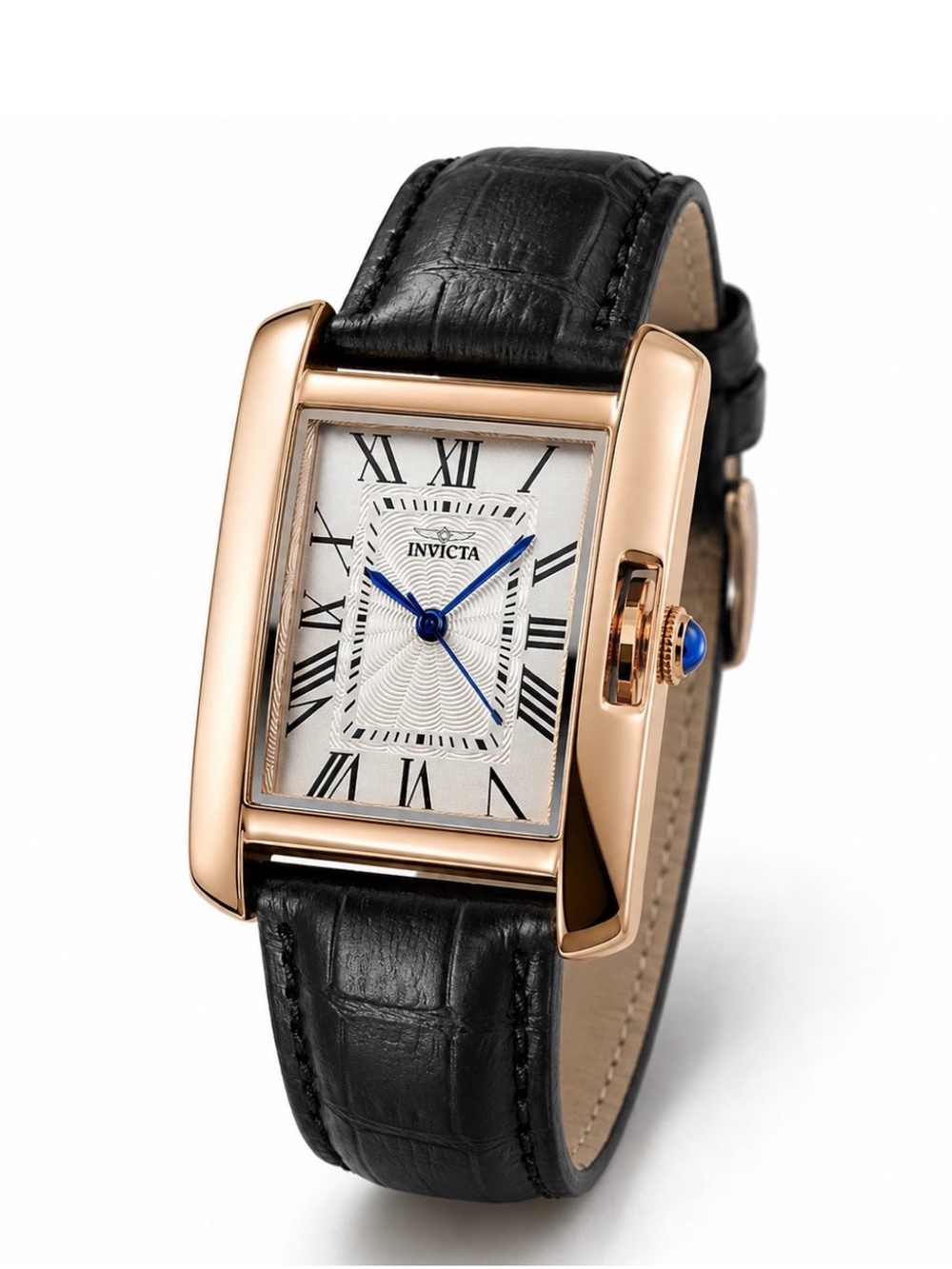 Invicta Gold Celestial Watch with Black Leather Strap Watch 70298